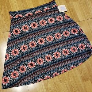 NWT LulaRoe Azure tribal inspired print skirt 2X